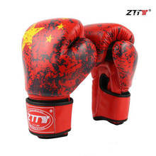 8OZ 10OZ 12OZ 14OZ ZTTY Muay Thai Training Sandbag Boxing Punching Gloves TKD MMA Men Fighting Boxing Gloves PU Kick Gloves 2024 - buy cheap