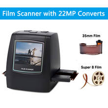 Сканер для фотопленки 22 МП 126KPK/135/110/Super 8, ЖК-дисплей 2,4 дюйма с программным обеспечением для редактирования 2024 - купить недорого