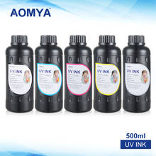 5 Bottles 500ml Universal Led Uv Ink /UV LED Ink For DX5 DX7 Compatible For Epson UV flatbed Printer/ 3D UV Printer Printing Ink 2024 - buy cheap