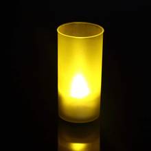 1PC LED Candle Light Rechargeable Romantic Flameless Blow Shake Sound Sensor LED Candle Tea Light FoR Home Use 2024 - buy cheap