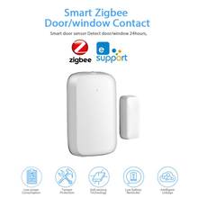 EWelink-Sensor inteligente ZigBee para puerta y ventana, Detector de seguridad para el hogar, conexión inalámbrica 2024 - compra barato