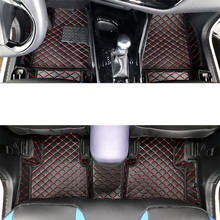 luxury durable car styling accessories leather car floor mats rug carpets for toyota c-hr chr 2017 2018 2019 2020 2024 - buy cheap