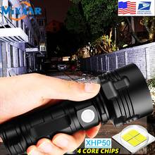 EZK20 Dropshipping XHP50 LED Flashlight Fixed Focus USB Charging Power Display Torch Tactical Waterproof Flashlights 2024 - buy cheap