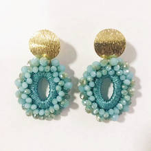 Fashion Crystal Earrings For Women Pendant сережки 2020 New Baroque Drop Jewelry Oorbellen Bohemian boucle d'oreille 2024 - купить недорого