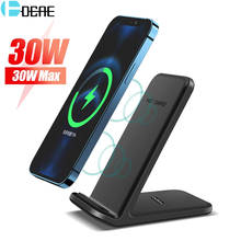 30W Qi Wireless Charger Stand for iPhone 13 12 Pro 11 XS XR 8 Fast Charging Dock Station Phone Chargers For Samsung S21 S20 S10 2024 - buy cheap