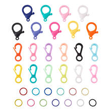 1 Juego de cierres de plástico Multicolor para collares, pulseras, llaveros, accesorios de fabricación de joyas DIY 2024 - compra barato