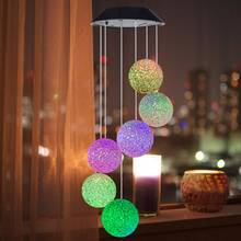 New Wind Chimes Solar Outdoor Powered LED Light Changing Hanging Garden Yard 2021 Home Decoration 2024 - buy cheap