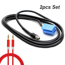 Adaptador de Cable auxiliar para coche, accesorio con conector hembra de 3,5 MM, Radio Blaupunkt, reproductor de CD, para AUDI, VW, Passat, Polo, Bora, 2 unidades 2024 - compra barato