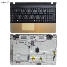 New For samsung NP300E5A NP305E5C NP300e5x NP305E5A 300E5A 300E5C 300E5Z RU laptop keyboard with case Palmrest Touchpad Golden 2024 - buy cheap