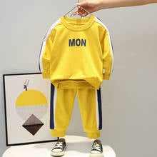 Baby Boys Cotton Clothes Spring Autumn Kids Cartoon patchwork coat Pants 2Pcs/sets Infant Out Children Toddler Casual Tracksuits 2024 - buy cheap