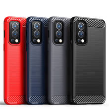 Capa de celular de fibra de carbono, capa anti-choque de fibra de carbono para oneplus nord 2 5g oneplus nord 2 ce n200 n100 n10 5g 2024 - compre barato