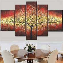 Wall Art Canvas Paintings 5 Piece Prints Tree Abstraction Posters Pictures Modern Home Decor Bedroom Decoration Painteds 2024 - buy cheap