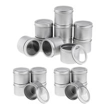 Latas de aluminio redondas vacías, tarros de almacenamiento de latas, botón de bálsamo labial, contenedores de velas de crema, 60ml, 100ml, 20 Uds. 2024 - compra barato