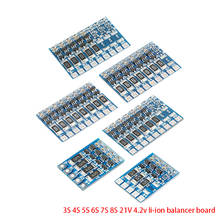 3S 4S 5S 6S 7S 8S 21V 4.2v li-ion balancer board 18650 li-ion balncing full charge battery Balance Function Protection Board 2024 - buy cheap