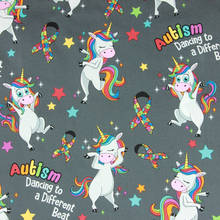 Cartoon Beautiful Unicorn Cotton Fabric for Kids Clothes Home Textile Slipcover Sewing Quilting DIY Needlework Material 2024 - buy cheap