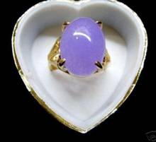 Free shipping fine purple jades bead GP ring(#6,7,8,9,10) 2024 - buy cheap