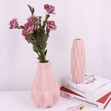 Керамическая ваза, ваза в форме оригами, белая имитация, портативный контейнер для цветочной композиции, настольные украшения для дома 2024 - купить недорого