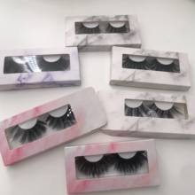 6 Pairs/Lot Mink 5D Lashes Natural Regular Eyelashes Custom Marble Paper Boxes 2024 - buy cheap