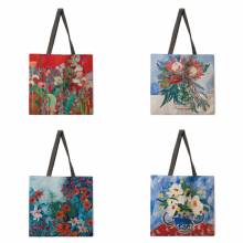 Art Oil Painting Printed Tote Bag Tote Bag Leisure Tote Bag Shoulder Bag Female Beach Bag Foldable Shopping Bag 2024 - buy cheap