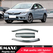 For Honda Civic 2012-2014 Plastic Window Visor  Vent Shades Sun Rain Deflector Guard 4PCS/SET 2024 - buy cheap