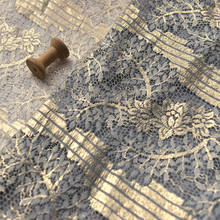 New pattern material Bronzing lace fabric High grade dress wedding dress curtain patchwork 2024 - buy cheap