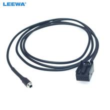 LEEWA 10 шт. автомобильное стерео аудио 3,5 мм гнездо AUX адаптер кабель для BMW Z4/E85/E86/X3/E83 мини медный провод адаптер # CA5806 2024 - купить недорого