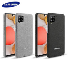 Funda de teléfono para Samsung Galaxy A21S, cubierta de diseño tejido, tela protectora trasera, anticaída 2024 - compra barato