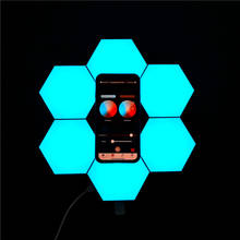 Smart USB APP Bluetooth Quantum Light Honeycomb Aisle Bedroom Background Decor Splice Light Combination Splicing LED Wall Light 2024 - buy cheap