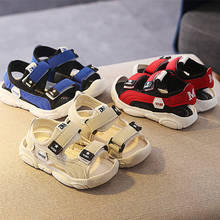 Летняя детская обувь с закрытым носком для маленьких мальчиков сандалии Ортопедические Спорта детские сандалии, обувь на мягкой подошве; Нескользящие сандалии обувь для мальчиков 2024 - купить недорого