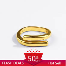 Женское Двухслойное кольцо с геометрическим рисунком, простое открытое ювелирное изделие ручной работы, подарочное кольцо, 2021 2024 - купить недорого