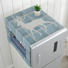 Natal cervo universal capa de poeira com saco de armazenamento frigorífico máquina de lavar roupa capa acessórios domésticos 2024 - compre barato