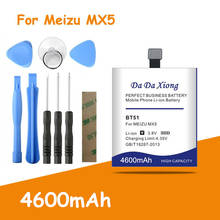 Bateria de 4600mah para meizu mx5 m575m m575u, produto atualizado, seguro e durável 2024 - compre barato