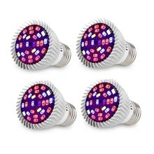 4pcs/lot 18W 28W LED Grow Lights Full Spectrum Phytolamp Growing Lamp For Plants Seeds Flower Bulb Grow Box E27 E14 GU10 2024 - buy cheap