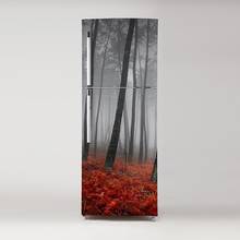 Wholesale Wall Sticker Fog Forest SelfAdhesive Dishwasher Refrigerator Freeze Sticker Kid's Art Fridge Door Cover Wallpaper 2024 - buy cheap