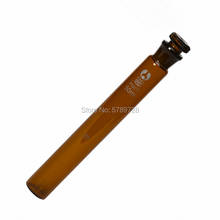 10pcs/lot 50ml brown glass colorimetric tube with stopper, Frosted mouth glass tube for laboratory analysis 2024 - buy cheap