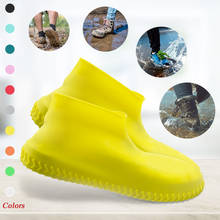 Capa para sapatos, capa de silicone à prova d'água para sapatos, botas de chuva reutilizáveis e antiderrapantes, protetores de sapatos de borracha para crianças, homens e mulheres 2024 - compre barato
