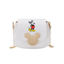 Disney Minne-Bolso de hombro de moda para niños y niñas, mini bolsa de mensajero, monedero de princesa, Mickey mouse, bolso redondo pequeño 2024 - compra barato