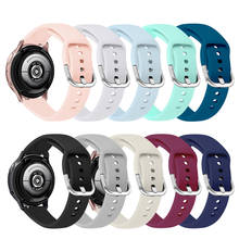 20mm pulseira de silicone macio para samsung galaxy assista 42mm active2 40mm 44mm pulseira de esporte para engrenagem s2 ativo 2 huami amazfit