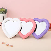 Heart-shaped Mirror Desktop Makeup Mirror Decorative Glass Lens Wall Mounted Mirror Beauty Makeup Tools Desk Makeup Mirror 2024 - buy cheap