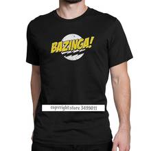 Camisetas De Bazinga para hombre, camiseta divertida de algodón Premium, camiseta de Fitness de talla grande, Sheldon Geek, TBBT 2024 - compra barato