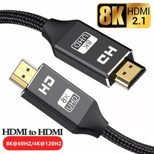 Кабель HDMI 8K, провод HDMI 2,1 Для Xiaomi Xbox Serries PS5 PS4, проекторы Chromebook, ноутбуки 8K 60 Гц 4K 120 Гц, Цифровой видеокабель 2024 - купить недорого