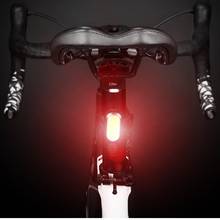 Luz de led dianteira e traseira para bicicleta, lâmpada recarregável usb vermelha, branca e azul para ciclismo, luz de aviso traseira e de bicicleta de estrada e mtb 2024 - compre barato
