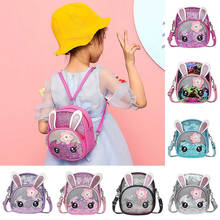 Mochila escolar de dibujos animados para niña, morral escolar con orejas de conejo para guardería, 2021 2024 - compra barato