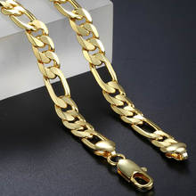 Davieslee-collar de cadena para hombres, pulsera de eslabones, Figaro, lleno de oro, joyería DLGNM53 2024 - compra barato