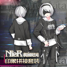 Anime nier: automata york no.2 tipo b, calça casual com capuz masculina e feminina, roupa para cosplay, outono e inverno 2024 - compre barato