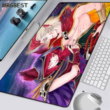 MRGBEST-alfombrilla de ratón con borde de bloqueo para teclado de ordenador grande, 900x400mm, League of Legends, LOL Csgo, para mesa de juegos de velocidad, L 2024 - compra barato