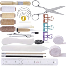 Lmdz-kit completo de 32 peças de ferramentas para livros, kit de ligação para iniciantes, kit completo com fio encerado 2024 - compre barato