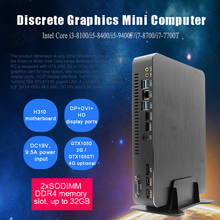 Eglobal Gaming Mini PC Desktop i5 9400F 6 Cores 6 Threads Nvidia GTX 1050TI 4GB Win10 Micro Computer 2*HDMI2.0 DVI DP AC WiFi 2024 - buy cheap