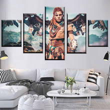 No enmarcado lienzo 5 uds juego horizonte cero Dawn Wall arte carteles decorativos fotos casa Decoración Accesorios pinturas para sala de estar 2024 - compra barato