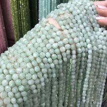 Jades birmanos de corte oblato para pulsera, collar, fabricación de joyas, tamaño 6mm 2024 - compra barato
